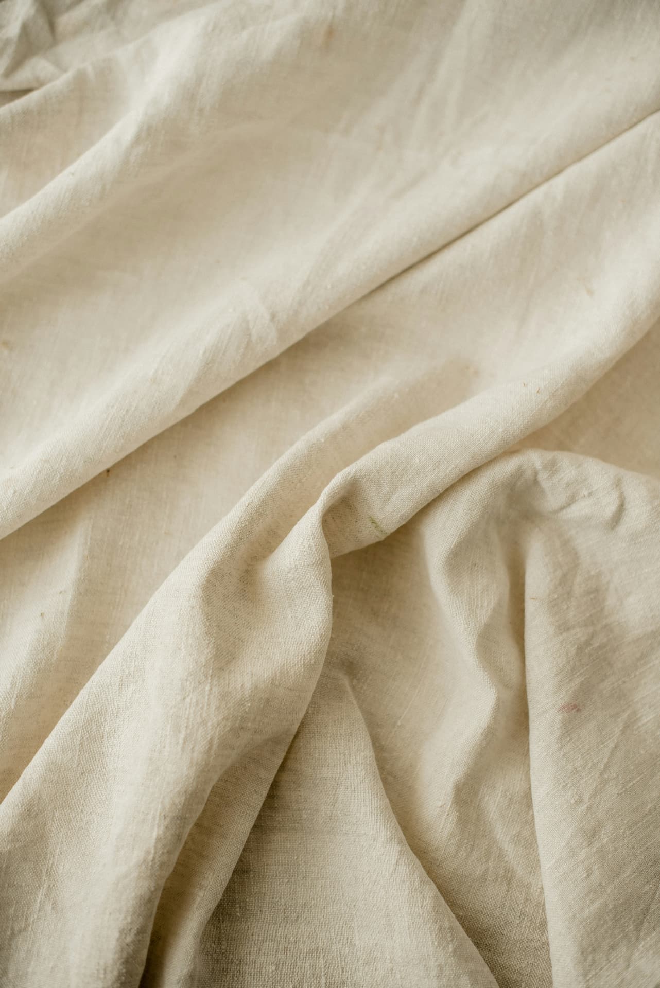 Natural BANARIC-TEX™ banana fibre fabric draped in soft folds