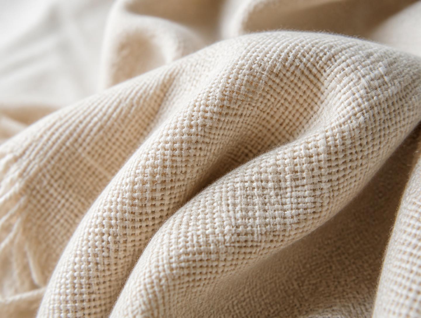 BANARIC-TEX™ woven banana fibre textile draped in soft folds